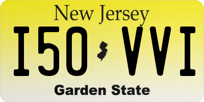 NJ license plate I50VVI