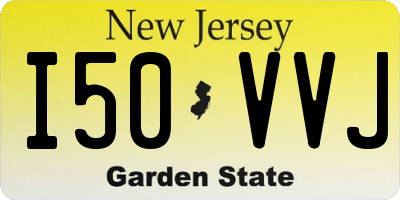 NJ license plate I50VVJ