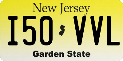 NJ license plate I50VVL
