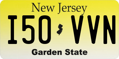 NJ license plate I50VVN