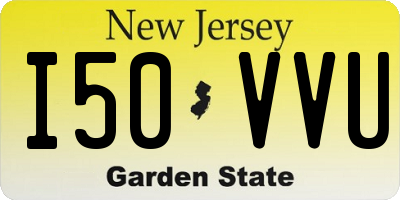 NJ license plate I50VVU