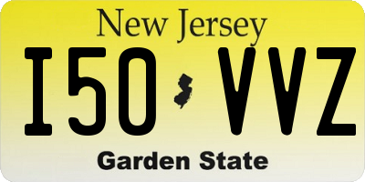 NJ license plate I50VVZ