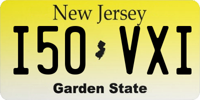NJ license plate I50VXI