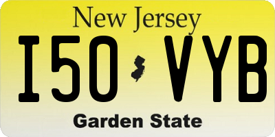 NJ license plate I50VYB