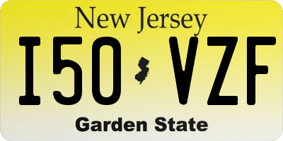 NJ license plate I50VZF