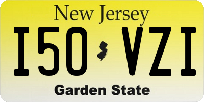 NJ license plate I50VZI