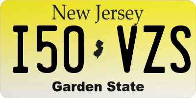 NJ license plate I50VZS