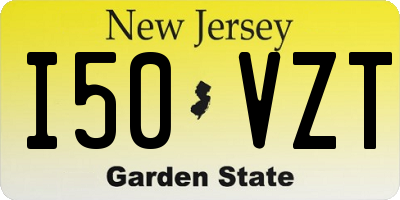 NJ license plate I50VZT