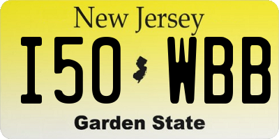 NJ license plate I50WBB