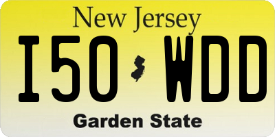 NJ license plate I50WDD