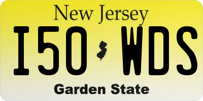 NJ license plate I50WDS