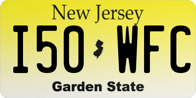 NJ license plate I50WFC