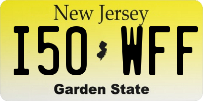 NJ license plate I50WFF