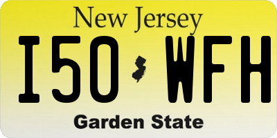NJ license plate I50WFH