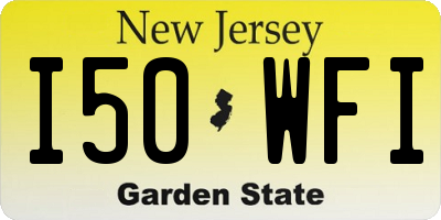 NJ license plate I50WFI