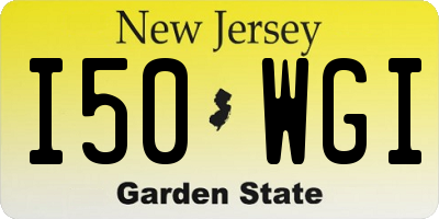 NJ license plate I50WGI