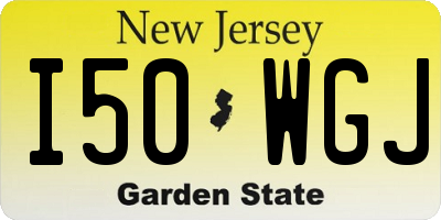 NJ license plate I50WGJ