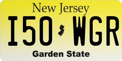 NJ license plate I50WGR