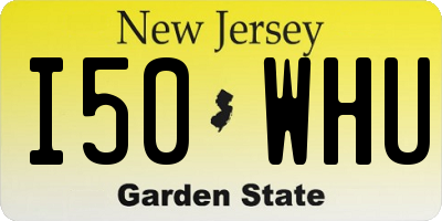 NJ license plate I50WHU