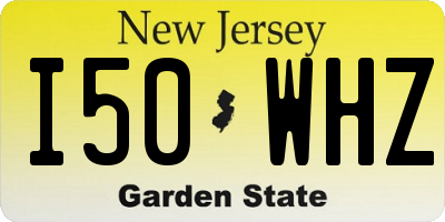 NJ license plate I50WHZ