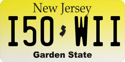 NJ license plate I50WII