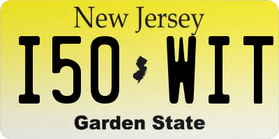 NJ license plate I50WIT