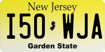 NJ license plate I50WJA