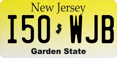 NJ license plate I50WJB