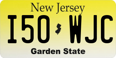 NJ license plate I50WJC