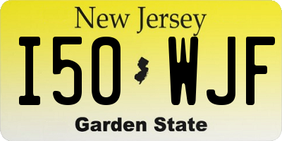 NJ license plate I50WJF
