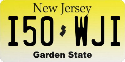 NJ license plate I50WJI