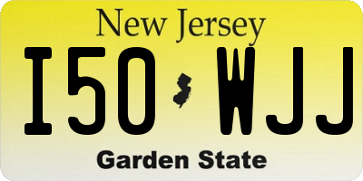 NJ license plate I50WJJ