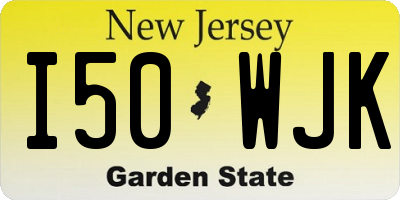 NJ license plate I50WJK