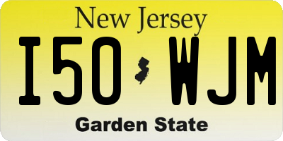 NJ license plate I50WJM