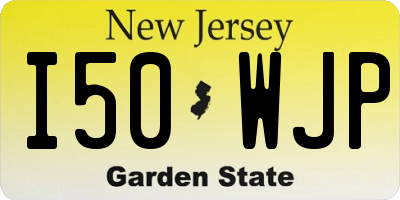 NJ license plate I50WJP