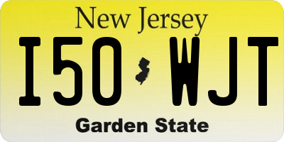 NJ license plate I50WJT