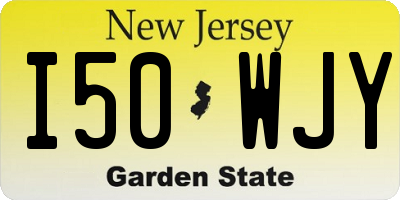 NJ license plate I50WJY