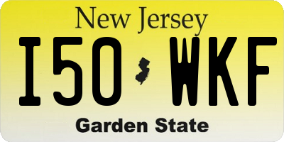 NJ license plate I50WKF