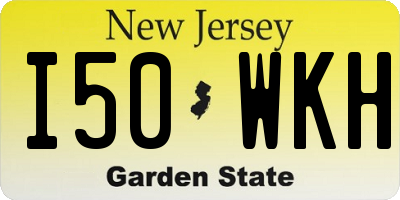 NJ license plate I50WKH