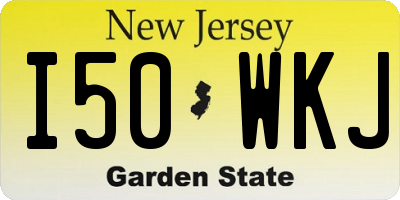 NJ license plate I50WKJ