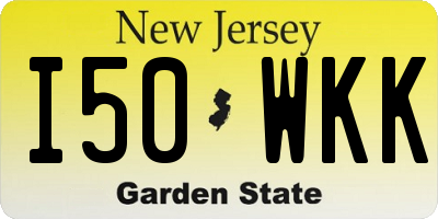 NJ license plate I50WKK