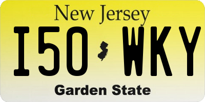 NJ license plate I50WKY