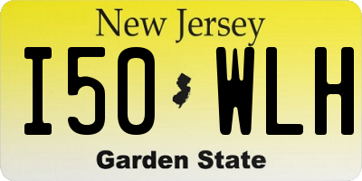 NJ license plate I50WLH