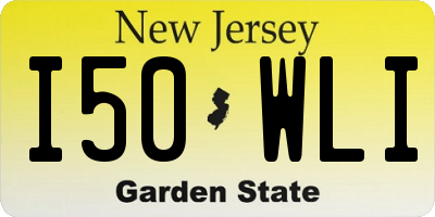 NJ license plate I50WLI