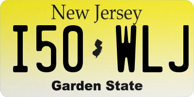 NJ license plate I50WLJ