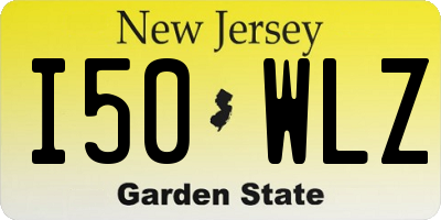 NJ license plate I50WLZ
