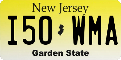 NJ license plate I50WMA
