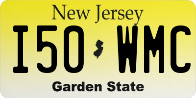 NJ license plate I50WMC