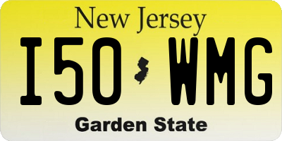 NJ license plate I50WMG