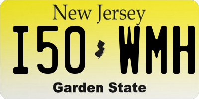 NJ license plate I50WMH